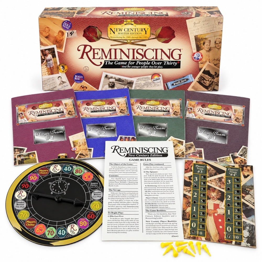 1998 Reminiscing New Century Master Edition Board Game TDC 1940s-1990s Trivia